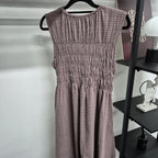 Smock Sleeveless Dress (THECGLABEL - Checkered Linen Material)