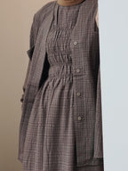 Smock Sleeveless Dress (CGLABEL - Checkered Linen)
