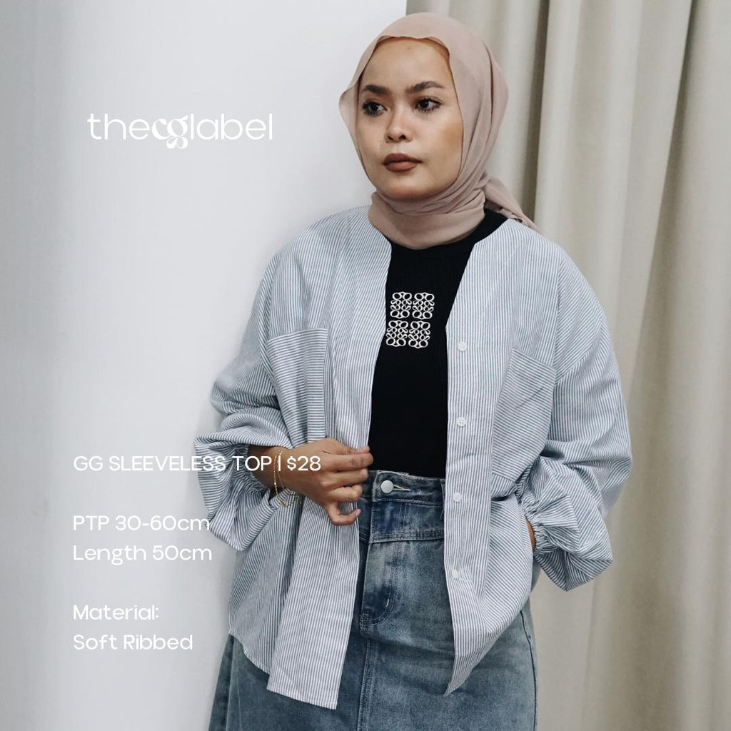 GG Sleeveless Top by thecglabel (Soft Ribbed Material)