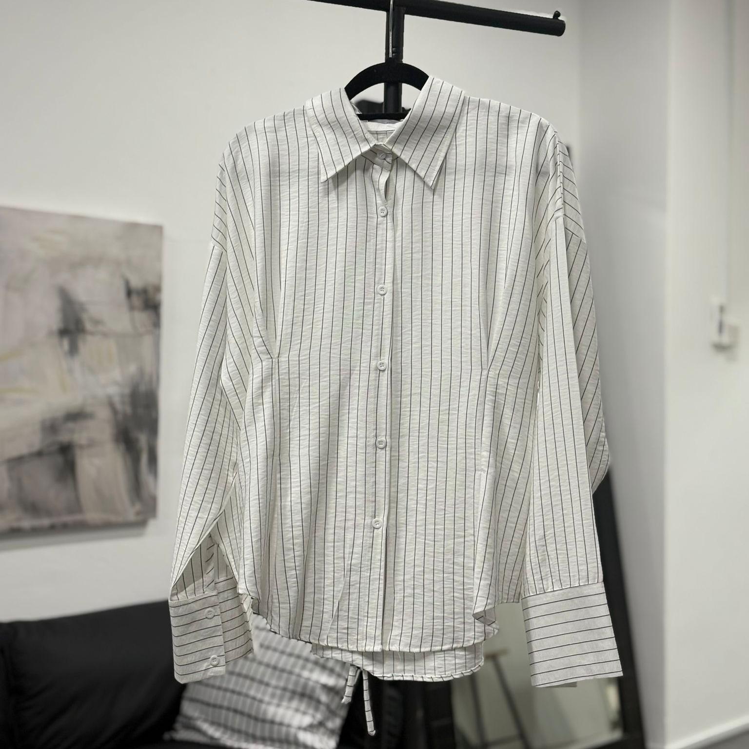 Dart Signature Shirt (By thecglabel - Linen Stripes Woven Material)