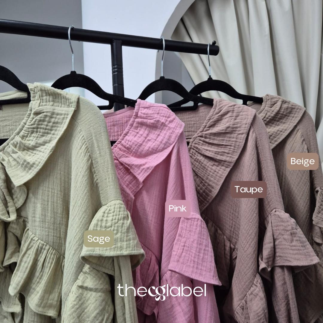 Thara Ruffles Blouse (By thecglabel - Cotton Foam Series)