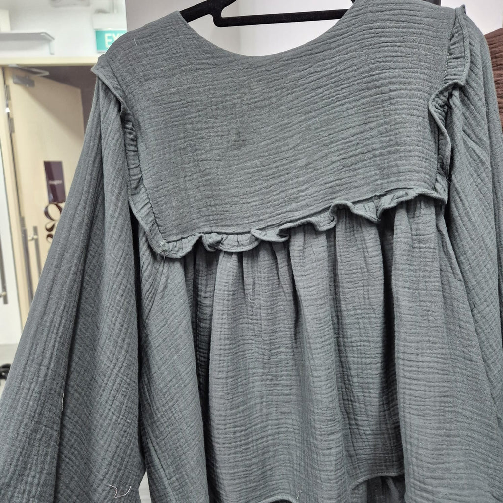 Serina Cropped Blouse (CGLABEL - Cotton Foam)