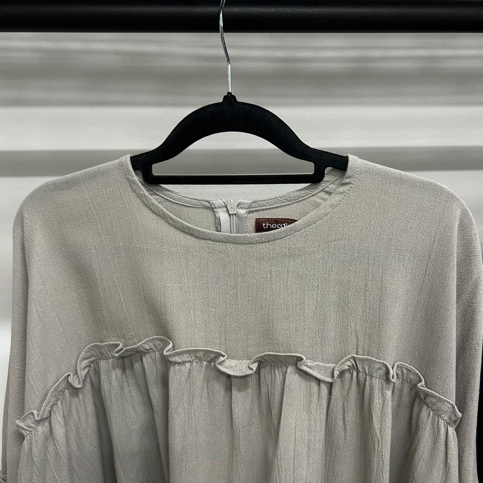 Santorini Ruffle Dress (CGLABEL - Linen Crinkle)