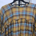 Santorini Ruffles Blouse (CGLABEL - Flannel)