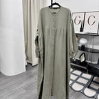 Mum Button Dress (CGLABEL - Foam)