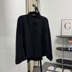 Boxy Shirt V.1 (by thecglabel - Stripes Linen Woven Material)