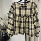 Serina Cropped Blouse (CGLABEL - Flannel)
