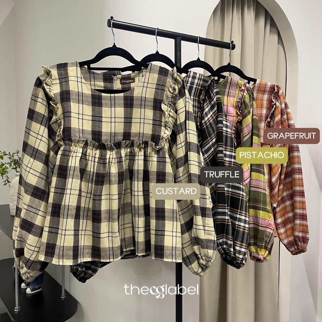 Serina Cropped Blouse (CGLABEL - Flannel)