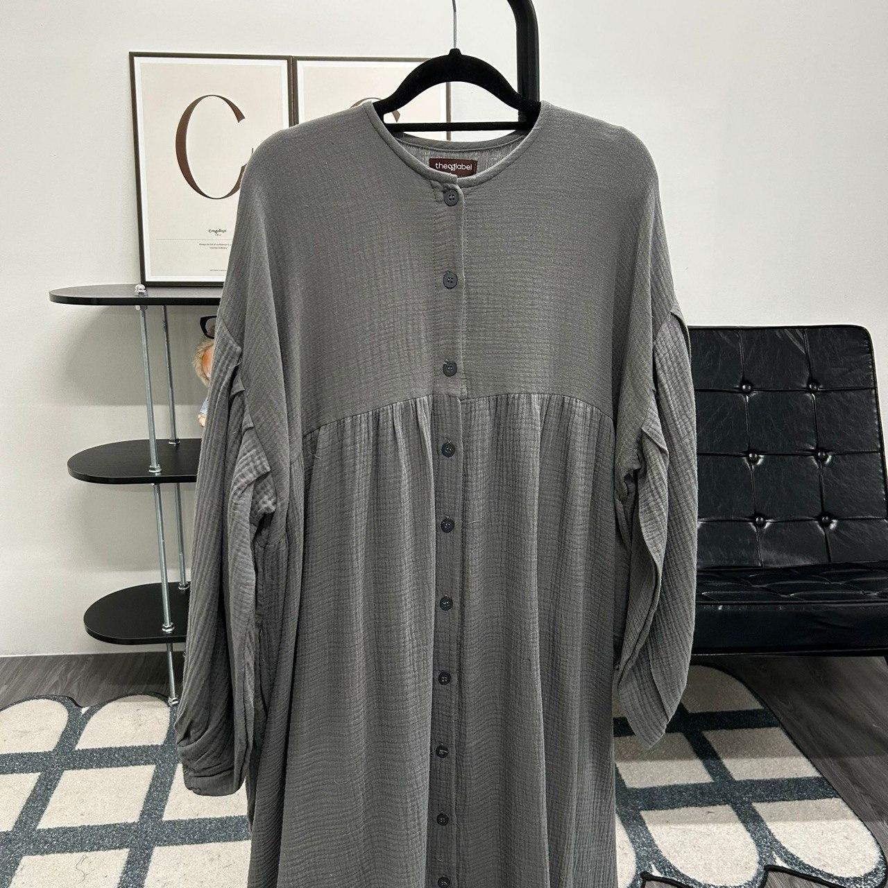 Mum Button Dress (CGLABEL - Foam)
