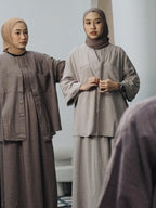 Smock Sleeveless Dress (THECGLABEL - Checkered Linen Material)