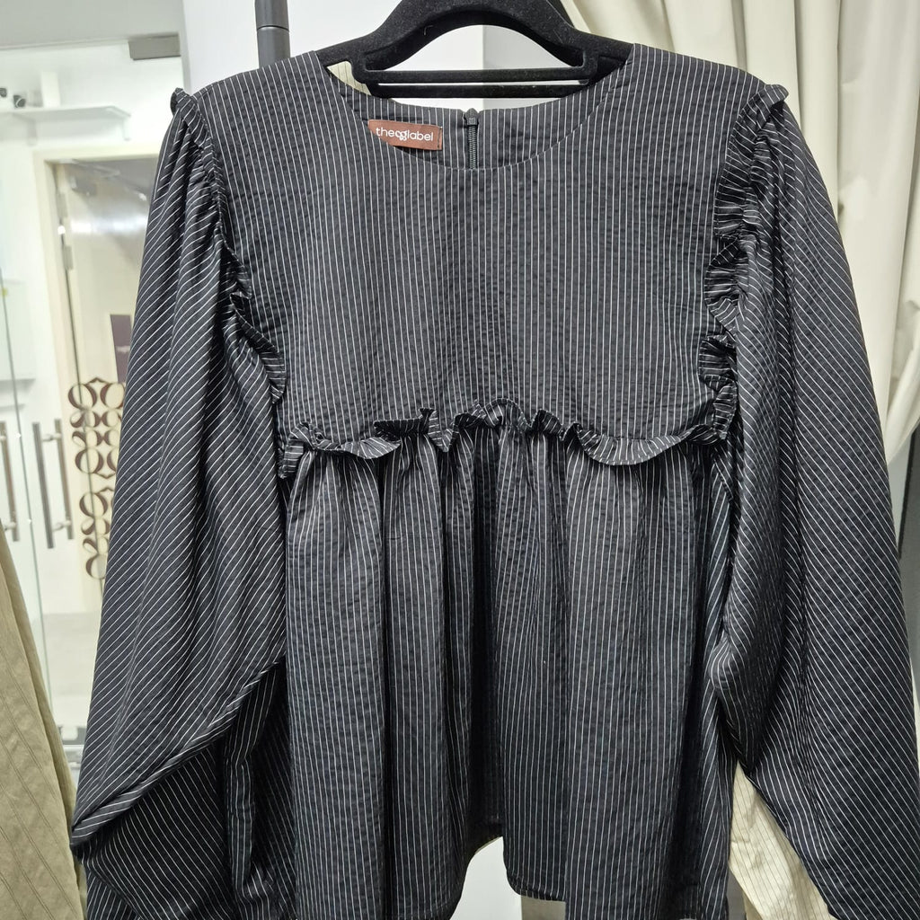 Serina Cropped Blouse (CGLABEL - NR Stripes)
