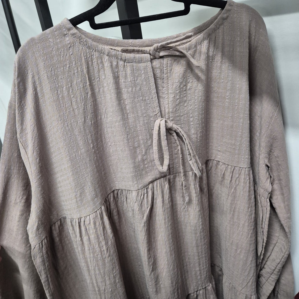Babydoll Oversized Top (By thecglabel- Checkered Linen)