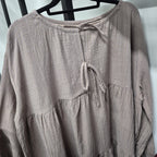 Babydoll Oversized Top (By thecglabel- Checkered Linen)