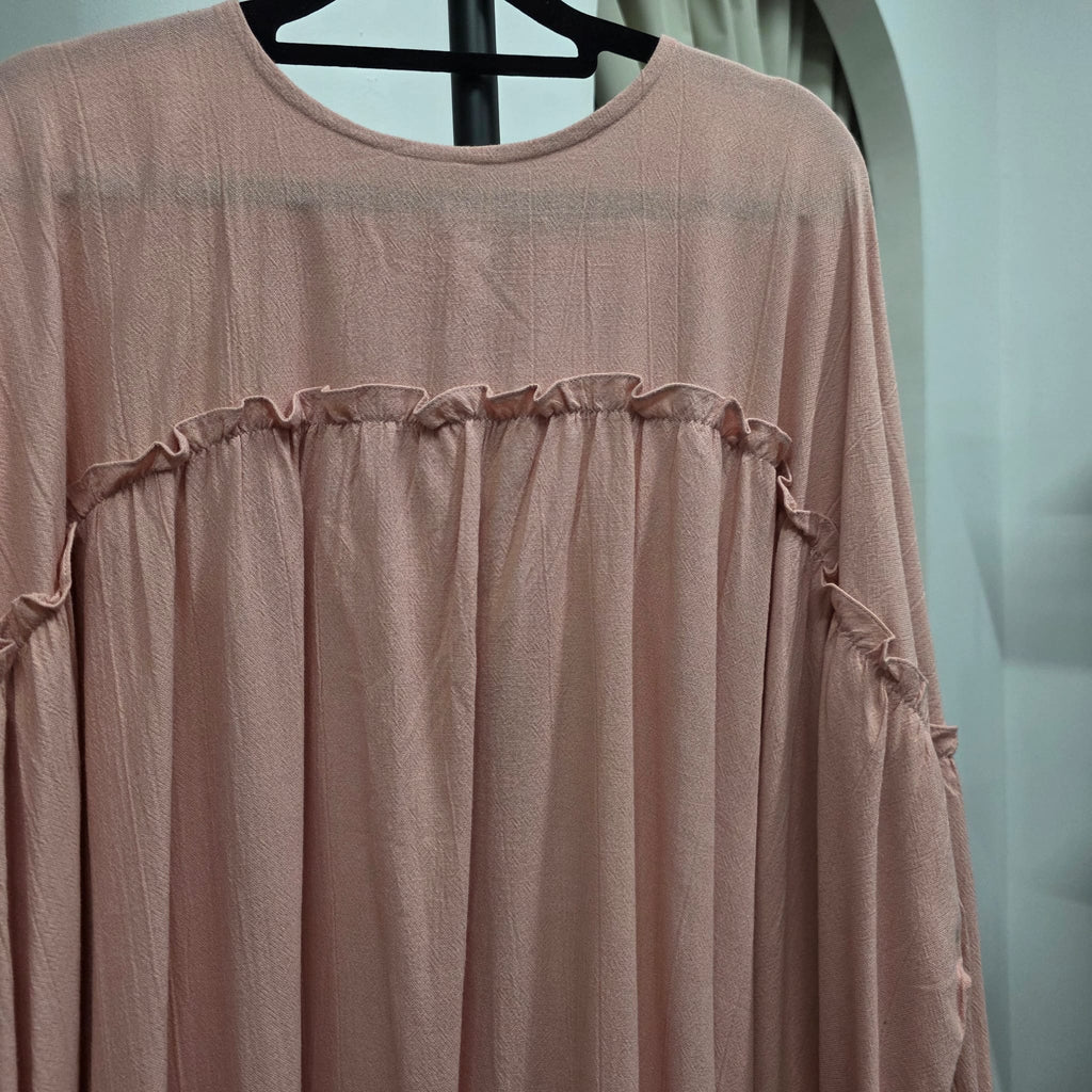 Santorini Ruffles Blouse (CGLABEL - Linen Crinkle)